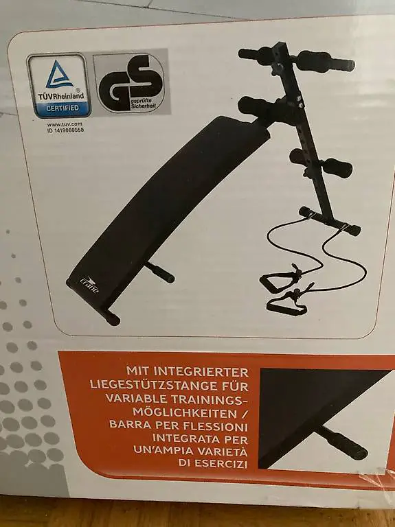 Trainingsbank mit Fitnessbändern, neu, originalverpackt