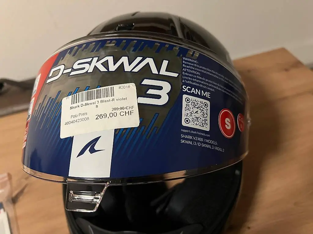 Motorradhelm in Grösse S