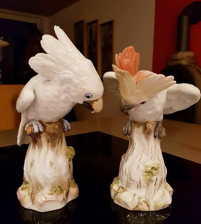 Meissen Kakadu Pärchen