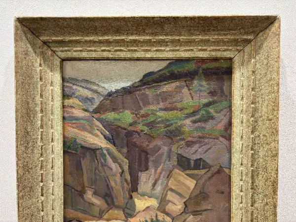 >rar: original ölbild schlucht max eugen brack 1921