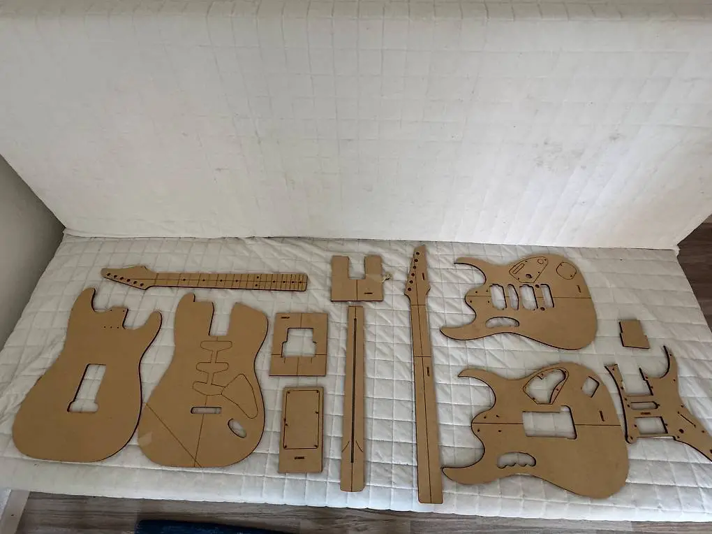 Präzisionsschablonen Gitarrenbau