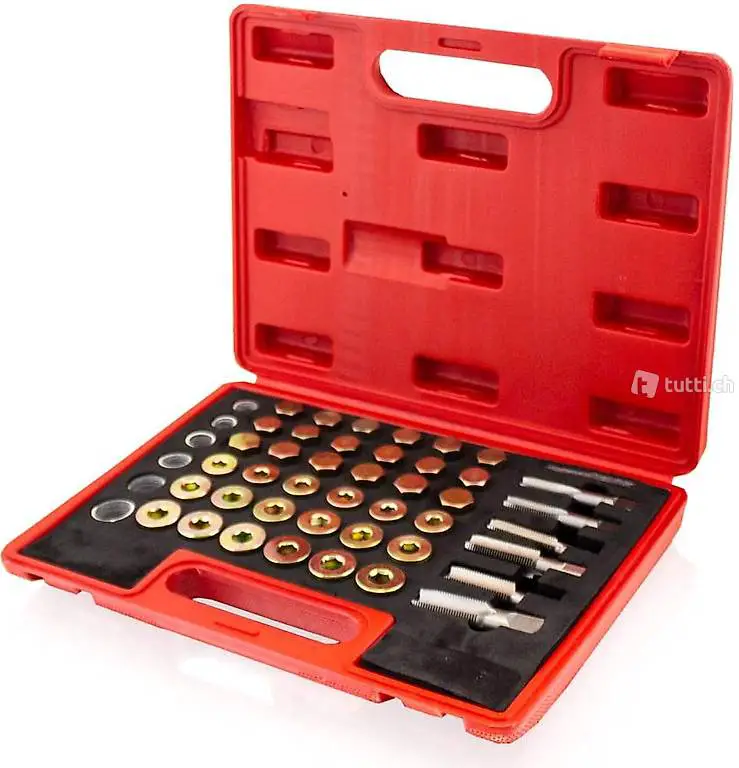  114 teiliges Ölablassschraubenset Reparatur KFZ Öl Ölwechsel