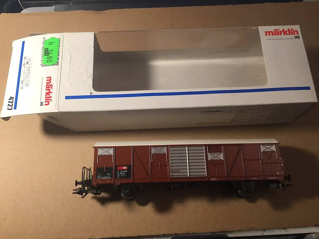 Märklin 4727, Güterwagen SBB, braun, H0, NEU