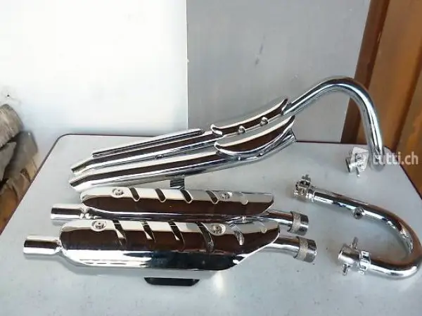 Triumph Scrambler Auspuffanlage neuwertig