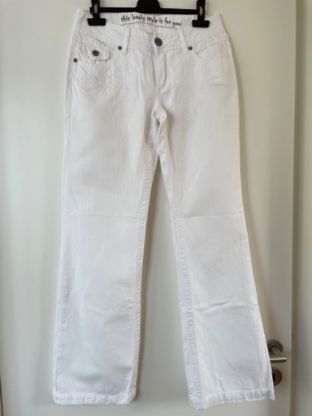 Hose Jeans Denim Street One Phyllis Long weiss Gr. 28