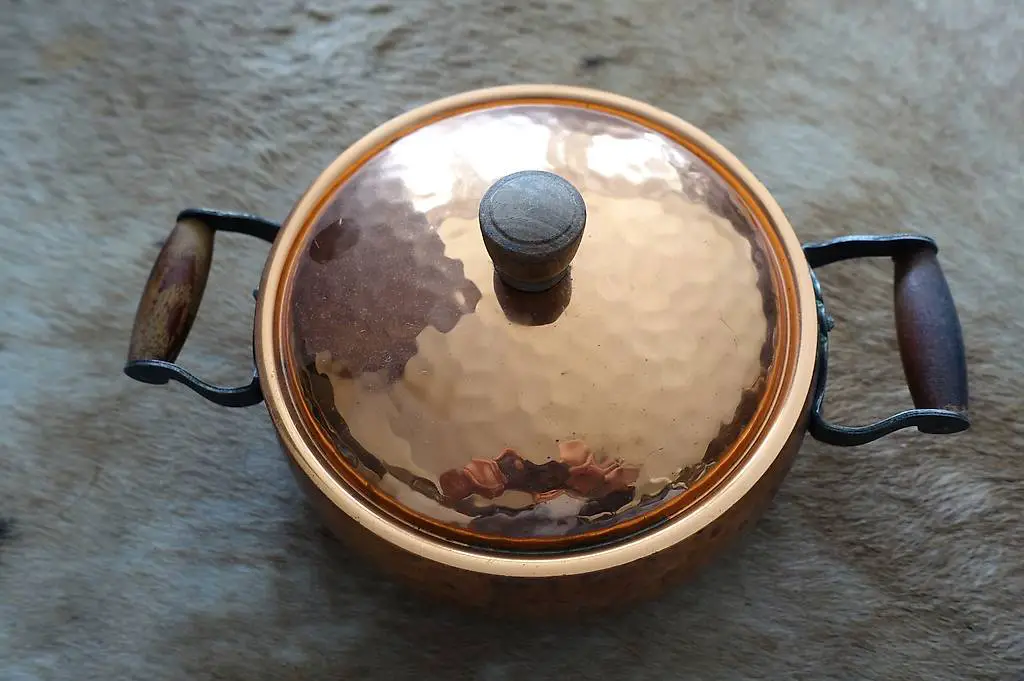 Kupferpfanne mit Deckel 19cm