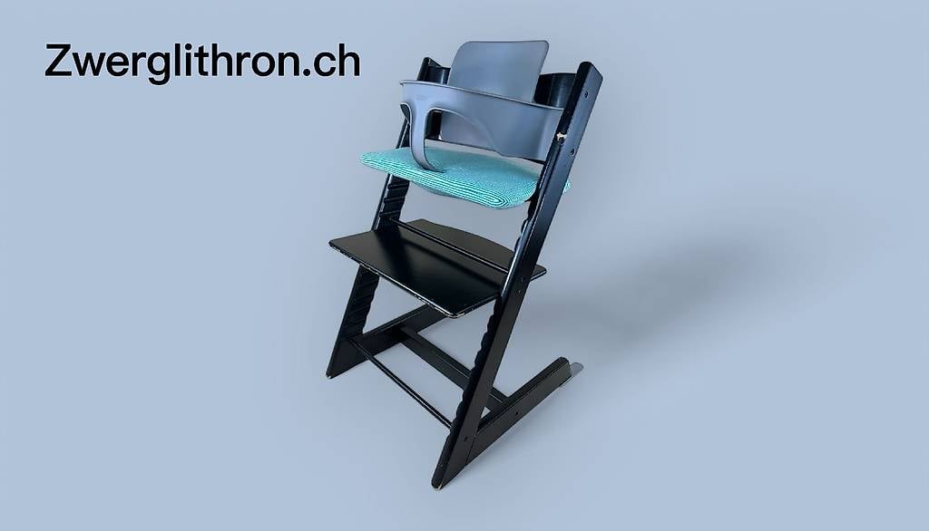 Stokke® Tripp Trapp inkl. Babyset & Kissen / Schwarz