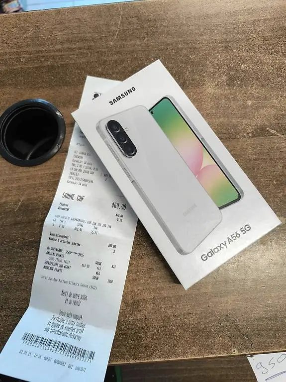 Samsung A56 garantie jusqu"au 02.07.2027