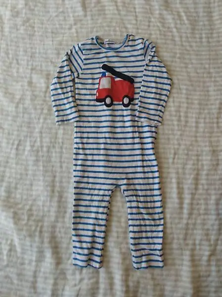 Zoolaboo 74 80 Schlafanzug Schlafi Strampler Freuerwehr