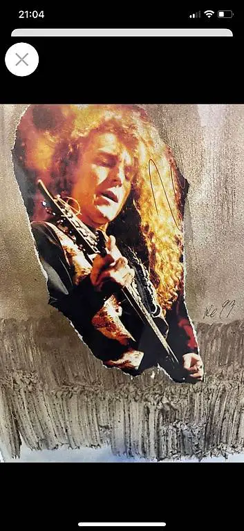 Cooles Bild: amerikanischer Rock Pop 70-er J. Signiert