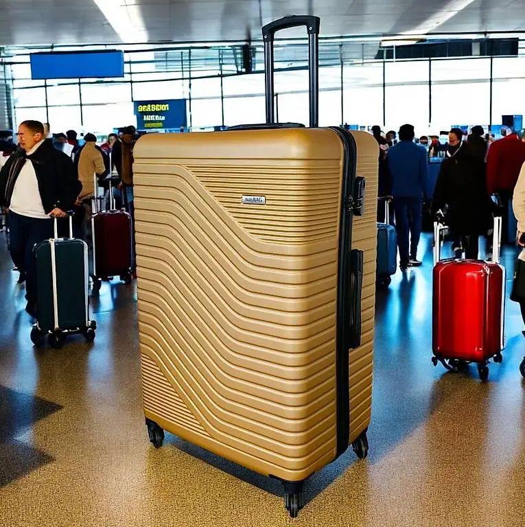 Hartschalenkoffer Koffer wayBAG XXL 81cm in GOLD NEU