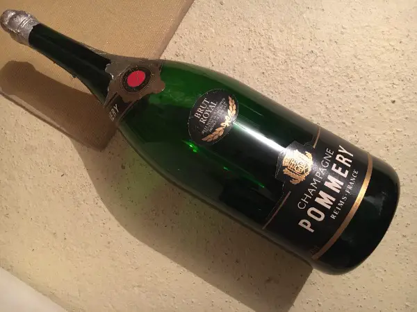 5 L Champagner Flasche o Inhalt m Zapfen CHAMPAGNER POMMERY