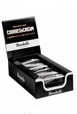  Barebells Protein Bar, Cookies and Cream 12 x 55g