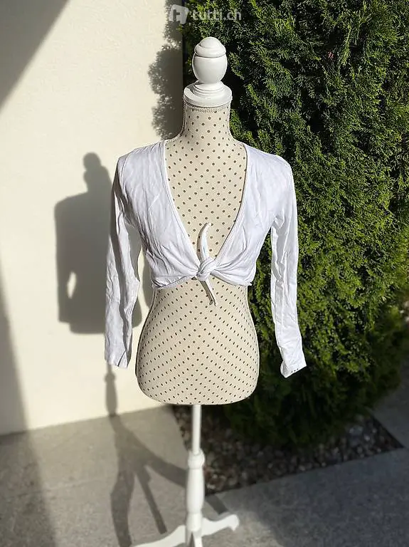 Bolerojäckchen zum Knoten, weiss, Gr. 38, Street One