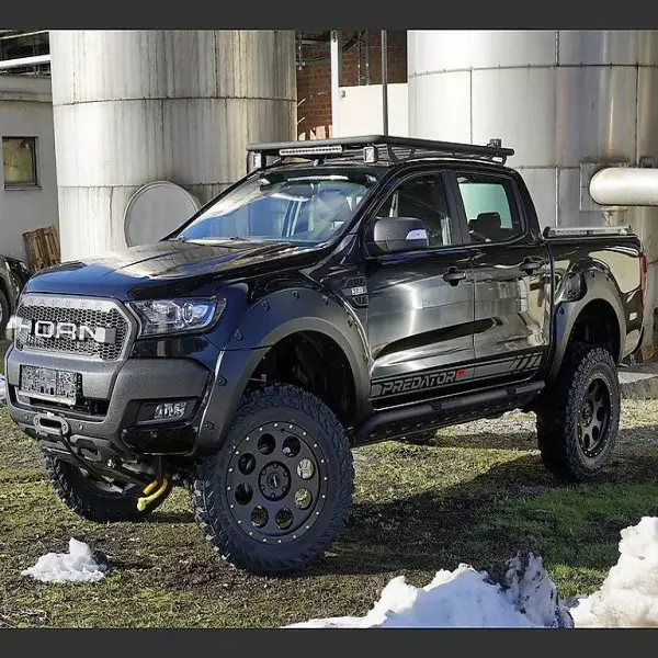  Dachträger NAVIS für Ford Ranger flach Alu schwarz