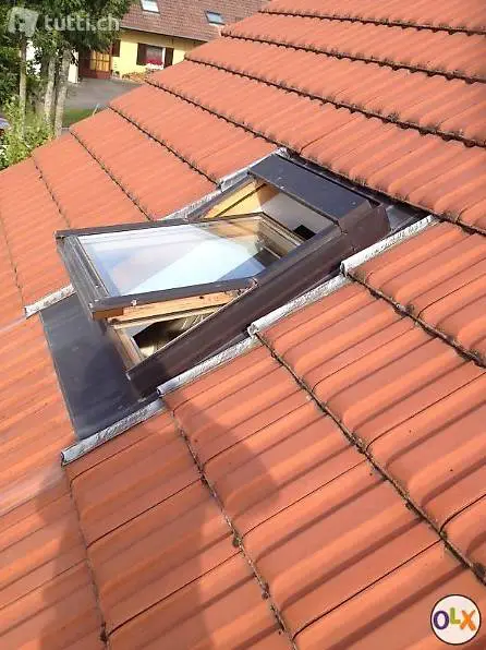 Velux avec ferblanterie complètement en cuivre