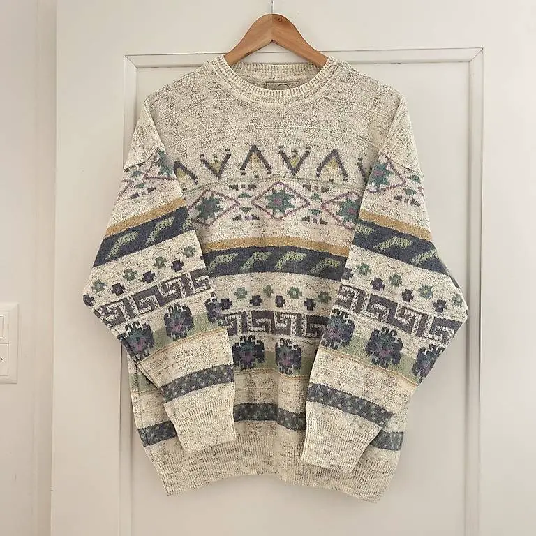 Vintage Suspense Strick Pullover Wollmischung aus Italien