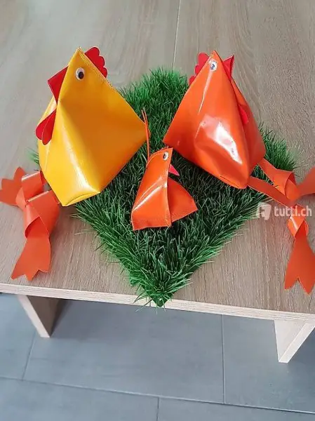 Blachen Hühner Oster Deko Nest Huhn Bibbeli Küken