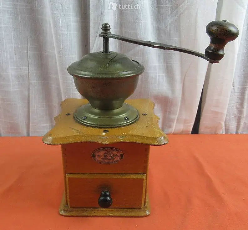  Kaffeemühle Zassenhausen Holz antik