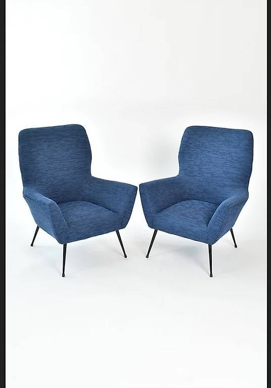 Mid-Century Easy Chair Set