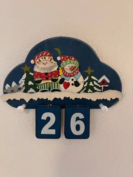 Weihnachtskalender / Adventskalender aus Holz