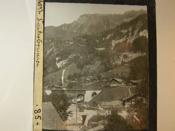 Fotoglasplatte Lauterbrunnen 134