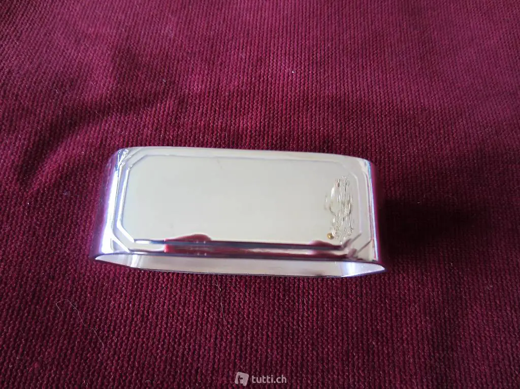  7 Serviettenringe 299-90 versilbert Auerhahn