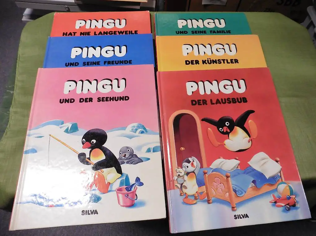 Pingu Bücher. SILVA Verlag. 6 Bände + DVD s Bescht 7