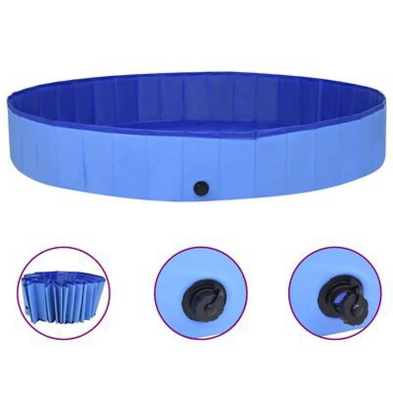 Hundepool Faltbar Blau 300x40 cm PVC