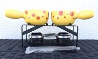 Mini Fondue-Set mit 2 Jaquelons, neu