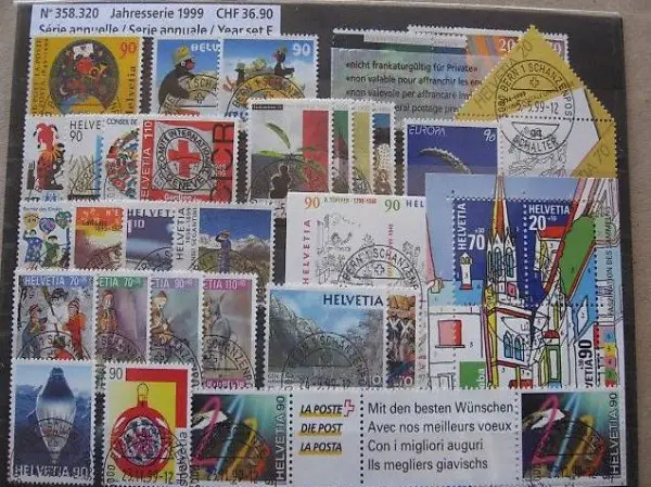 Briefmarken Jahresserie 1999