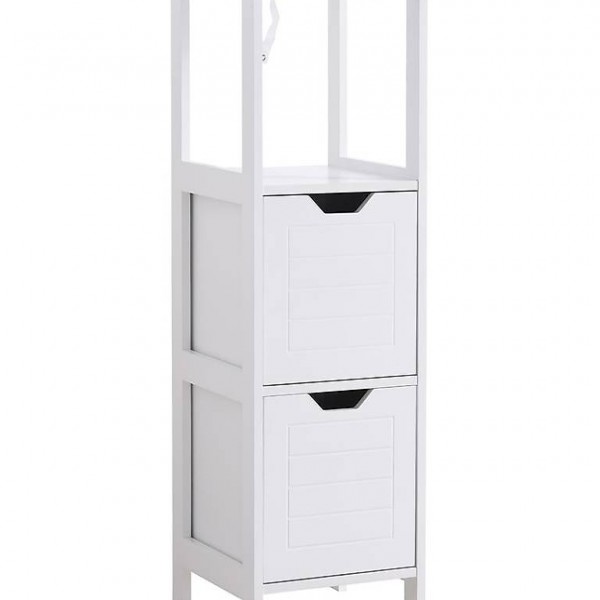  Badezimmerregal Badeschrank weiss