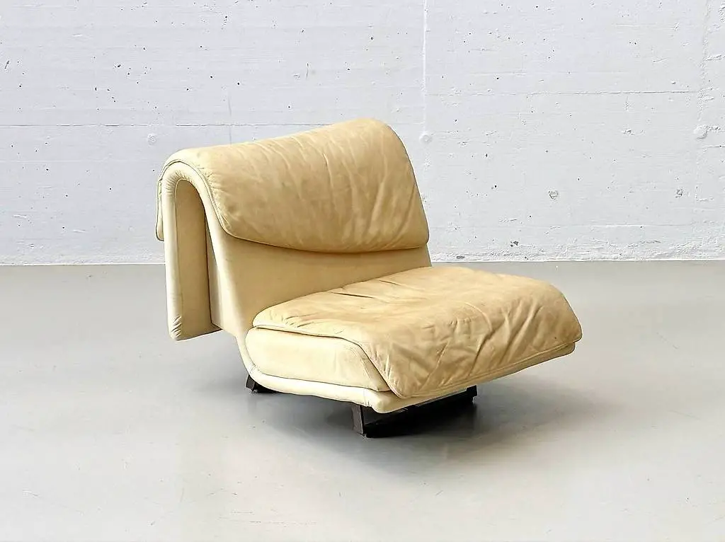 Lounch Chair aus Leder von de Sede, 1980er Jahre