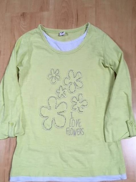 Pulli mit 3/4 - Ärmeln (Grösse 140)