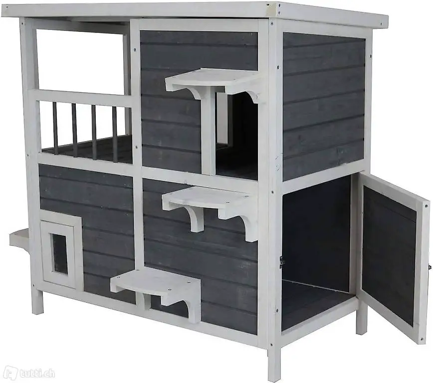  Grosses Katzenhaus mit 2 Etagen