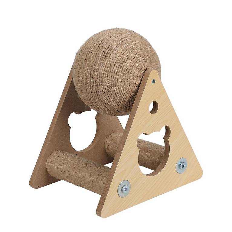 Katzenspielzeug Kratzball auf Ständer