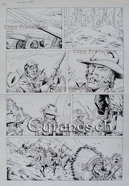 Francisco Diaz Rojo (1931-2012) BUFFALO BILL Zeichnung