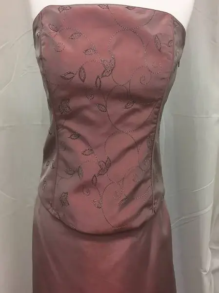 Abendkleid, Lang, altrosa, mit Solla, Gr. 38