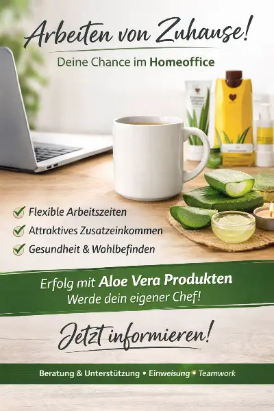 Aloe vera für Wohlbefinden - Homeoffice Möglichkeiten