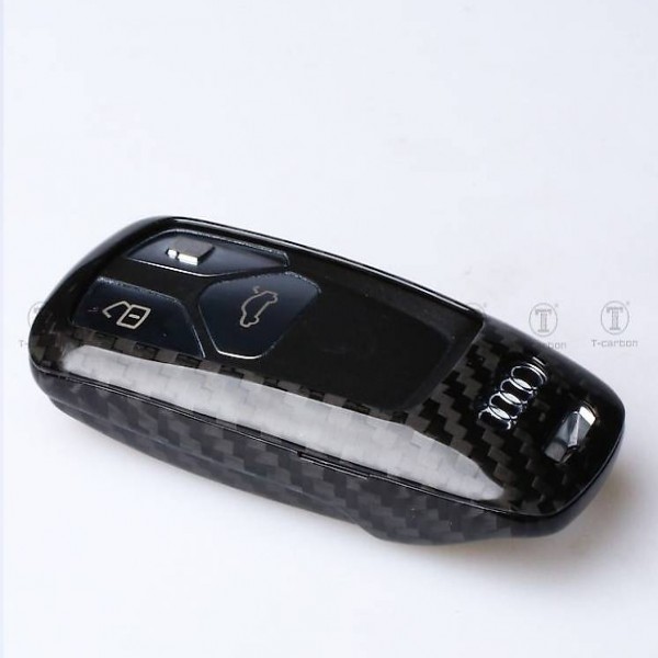 Coques de clé en carbon pour audi +2016