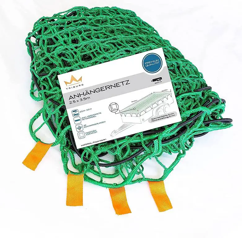 Anhängernetz 2,5x3,5 mit Eckmarkierungen