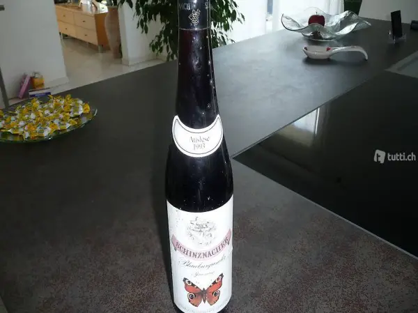 Blauburgunder Weinflasche Auslese 1993