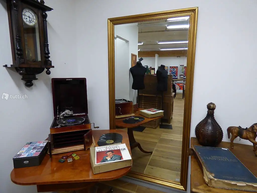  Alter Handgeschliffener Spiegel