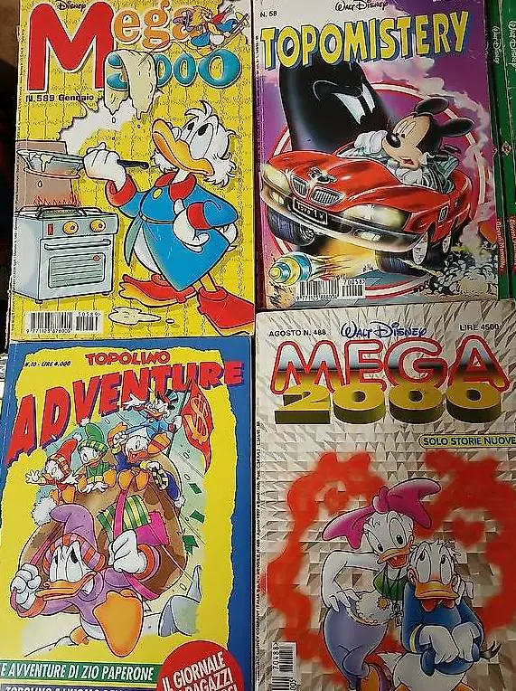 64x fumetti spessi classici walt disney, paperino topolino...