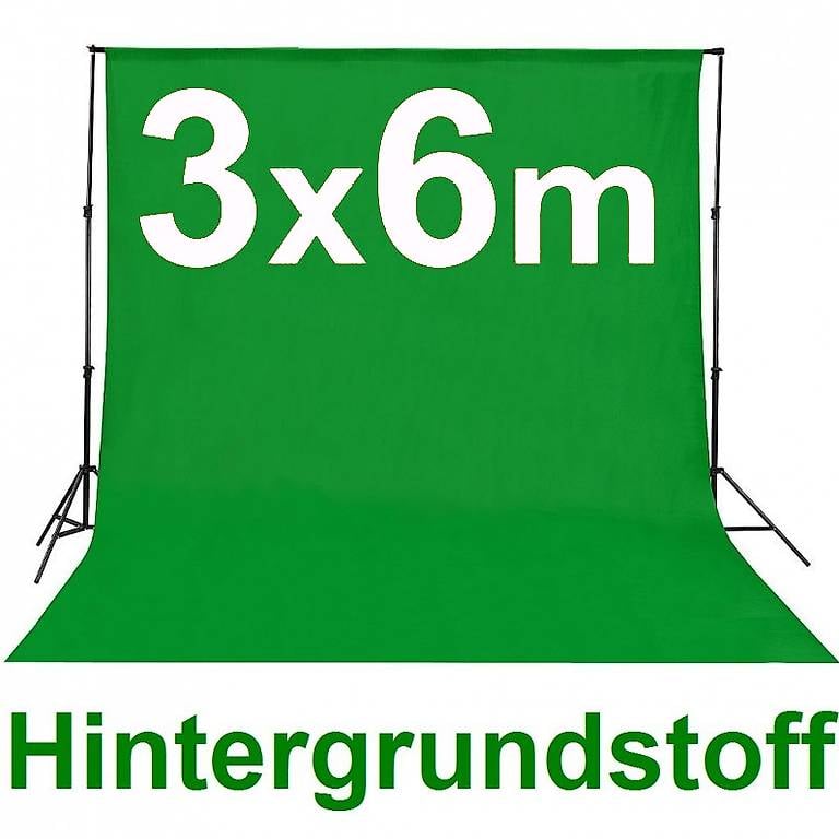  Hintergrundstoff 3x6m grün
