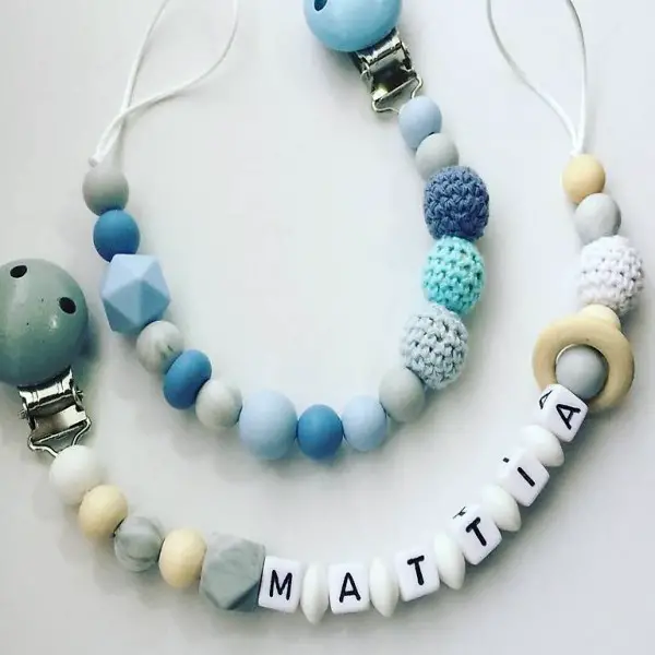 Nuggiketten aus silikon & holz