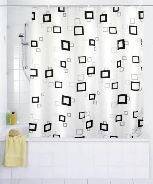 Polyester-Duschvorhang-QUADRO-180x200cm