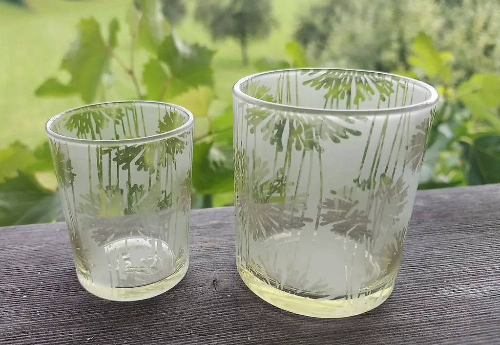 Deko Gläser Pusteblume in 4 Farben