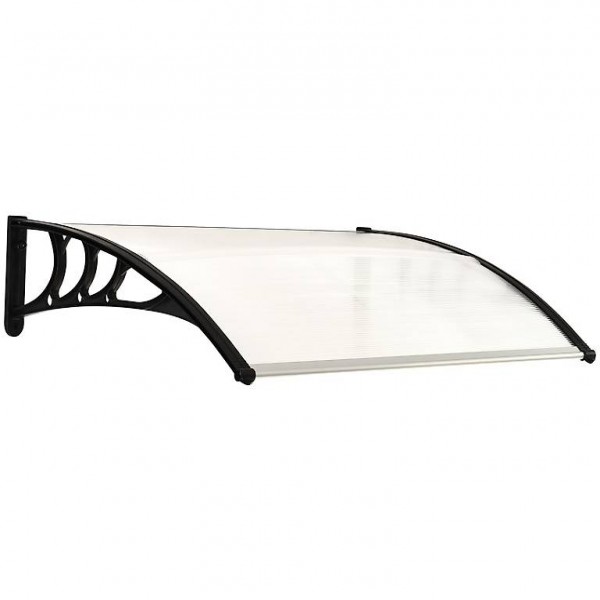  Vordach Haustürvordach 120 x 80 cm Transparent