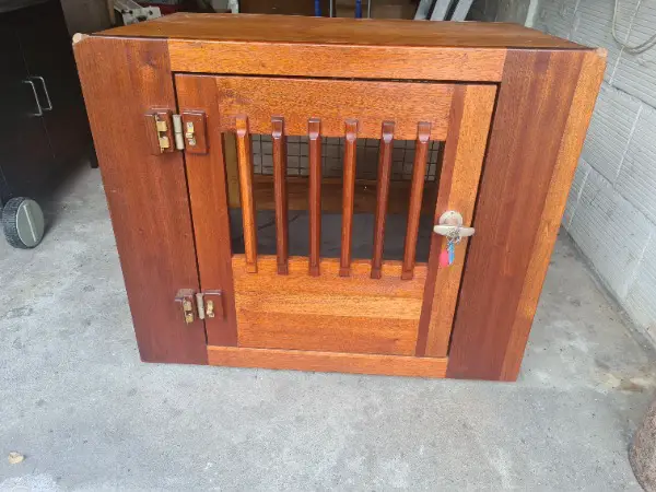 Hunde box gebraucht, Mahagoni holz Rarität